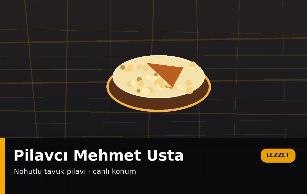 Pilavcı Mehmet Usta demo görseli